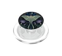 Design Art Nouveau Luna Moth Moon Morning Glory PopSockets PopGrip per MagSafe