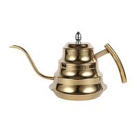 Design articolare in acciaio inossidabile Infusione di bollitore di caffè a collo di cigno per versare preciso su acciaio inossidabile (Oro)