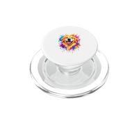 Design artistico Color Splash Golden Retriever per amanti dei cani PopSockets PopGrip per MagSafe