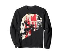 Design Artistico con Teschio, Grafica Artistica rupestre, per Uomini e Donne Felpa