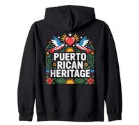 Design artistico popolare del patrimonio portoricano Felpa con Cappuccio