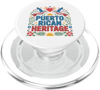 Design artistico popolare del patrimonio portoricano PopSockets PopGrip per MagSafe