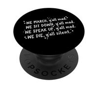Design Attivista Citazione Giustizia Sociale PopSockets PopGrip Adesivo