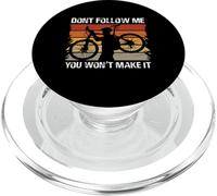 Design audace della silhouette del ciclista PopSockets PopGrip per MagSafe