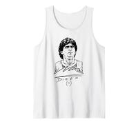 Design autografo retrò di Diego Maradona Canotta