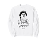 Design autografo retrò di Diego Maradona Felpa