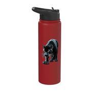 Design Aztec Mexico Maya Panther Stainless Steel Insulated Water Bottle