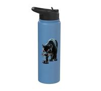 Design Aztec Mexico Maya Panther Stainless Steel Insulated Water Bottle