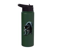Design Aztec Mexico Maya Panther Stainless Steel Insulated Water Bottle