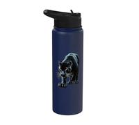 Design Aztec Mexico Maya Panther Stainless Steel Insulated Water Bottle