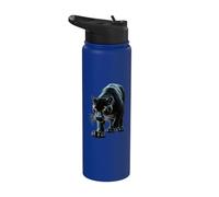 Design Aztec Mexico Maya Panther Stainless Steel Insulated Water Bottle