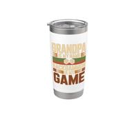 Design Backgammon Grandpa Is My Name Bicchiere termico in acciaio inox doppia parete