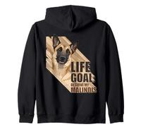 Design Belga Malinois per Amanti dei Cani Felpa con Cappuccio