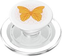 Design Boho farfalla gialla PopSockets PopGrip per MagSafe