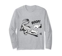 Design Boop The Angry Alligator per Amanti degli Animali e Divertimento Maglia a Manica