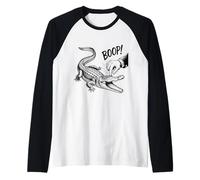 Design Boop The Angry Alligator per Amanti degli Animali e Divertimento Maglia con Maniche Raglan