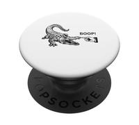 Design Boop the Angry Alligator per amanti degli animali e divertimento PopSockets PopGrip Adesivo