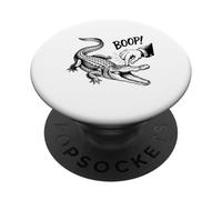 Design Boop the Angry Alligator per amanti degli animali e divertimento PopSockets PopGrip Adesivo