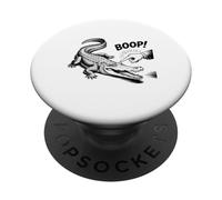 Design Boop the Angry Alligator per amanti degli animali e divertimento PopSockets PopGrip Adesivo