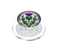 Design botanico con cardo scozzese in stile Art Nouveau PopSockets PopGrip per MagSafe