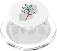 Design botanico minimalista con foglie naturali per amanti delle piante PopSockets PopGrip per MagSafe