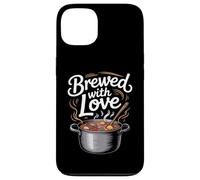 Design Brewed With Love Cooking Custodia per iPhone 13