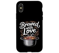 Design Brewed With Love Cooking Custodia per iPhone X/XS