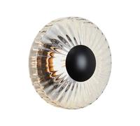 DESIGN BY US Applique da esterni LED New Wave Optic, vetro, Ø 26 cm, IP65 DESIGN BY US