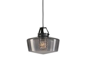 DESIGN BY US Lampada a sospensione Addicted To Us, grigio fumo/nero DESIGN BY US