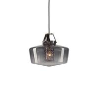 DESIGN BY US Lampada a sospensione Addicted To Us, grigio fumo/ottone/marrone DESIGN BY US