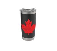 Design canadese con foglia canadese invecchiata Bicchiere termico in acciaio inox doppia parete