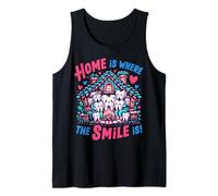 Design Carino con dentini Home is Where The Smile Is Canotta