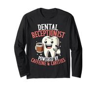 Design carino del dente per l'odontoiatria delle donne Receptionist dentale Maglia a Manica