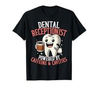 Design carino del dente per l'odontoiatria delle donne Receptionist dentale Maglietta