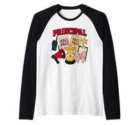 Design carino della leadership scolastica di Principal Boss Girl Maglia con Maniche Raglan