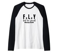 Design Carino Dice Che Il Primo Amore Te Stesso vola Maglia con Maniche Raglan