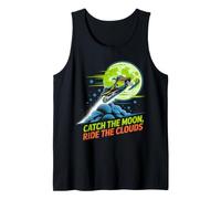 Design Catch The Moon Snowmobile - Neon Moon Jump Canotta