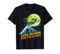 Design Catch The Moon Snowmobile - Neon Moon Jump Maglietta