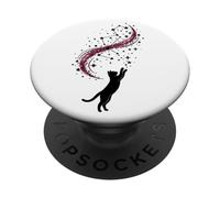 Design celeste con sagoma cosmica con stelle e galassie PopSockets PopGrip Adesivo