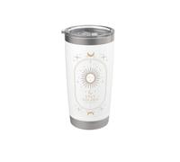 Design celeste con sole, luna e stelle mistiche Bicchiere termico in acciaio inox doppia parete