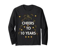 Design "Cheers To 10 Years" Maglia a Manica