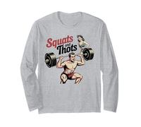 Design Classico per Bodybuilding e Sollevamento Pesi Vintage Maglia a Manica