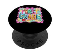 Design colorato a matita di mela di prima qualità PopSockets PopGrip Adesivo