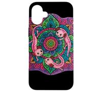 Design colorato Axolotl Mandala per gli amanti degli animali Custodia per iPhone 16 Plus