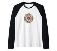 Design colorato Axolotl Mandala per gli amanti degli animali Maglia con Maniche Raglan