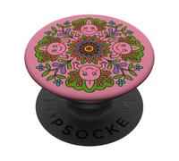Design colorato Axolotl Mandala per gli amanti degli animali PopSockets PopGrip Adesivo
