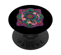 Design colorato Axolotl Mandala per gli amanti degli animali PopSockets PopGrip Adesivo