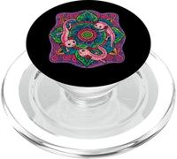 Design colorato Axolotl Mandala per gli amanti degli animali PopSockets PopGrip per MagSafe