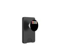 Design colorato con lettere a scacchi PopSockets PopWallet per MagSafe