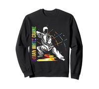Design Colorato Gru Bianca Fujian - Kung-fu del sud Cina Felpa